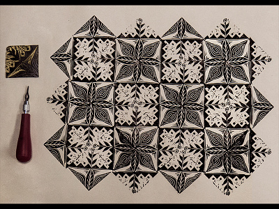 stamp pattern art