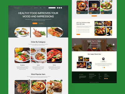 Food Delivery Website Landing Page