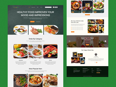 Food Delivery Website Landing Page figma food delivery food ecommerce food landing food organic shop grocery market online food restaurant organic food shopping woocommerce