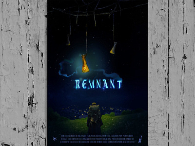 Poster Remnant character colors dark design drawing film graphic landscape movie poster texture wacom