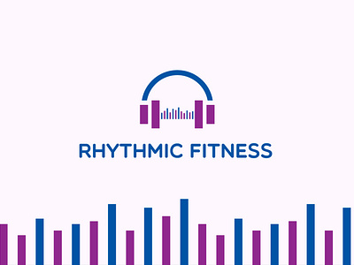 Rhythmic Fitness Logo design.