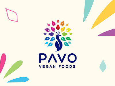 PAVO Vegan Foods Logo design.