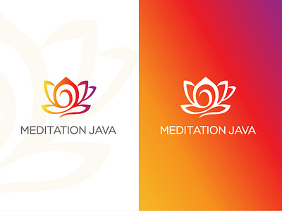 Meditation Java Logo design.