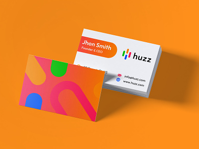 Huzz Business Card design.