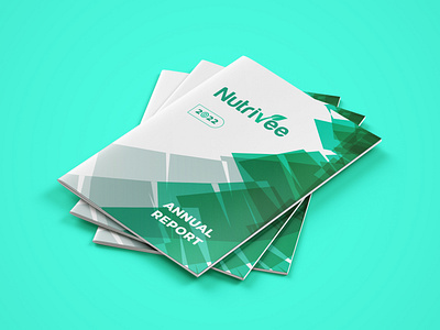 Nutrivee Annual Report Design. graphic design