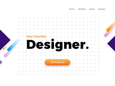 Dribble Debut Preview debut designer landing page portfolio ui ux web