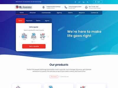 Assurance Website Redesign re design ui ux website