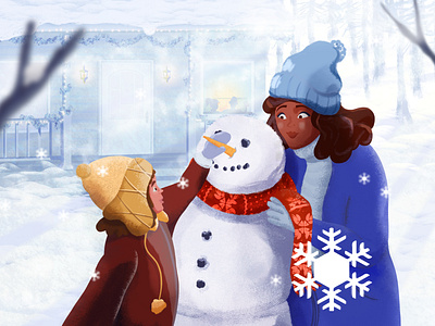 Snowman 2d ae animation christmas creative design fun illustration motion snow snowman winter