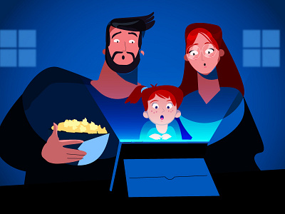 Family Time 2d ae animation creative design illustration motion