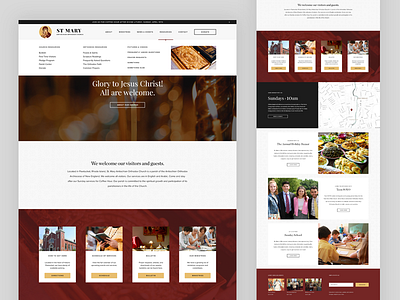 St. Mary - Home Page antiochian church landing landing page orthodox ui web web design