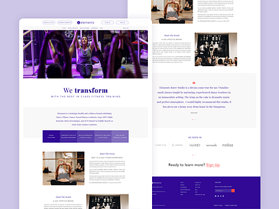 Elements Fitness - Homepage