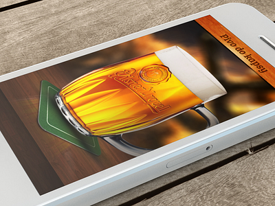 Pivo do kapsy beer ios iphone app mobile pilsner splash wood