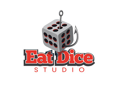 logo eat dice concept