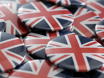 UK button badge