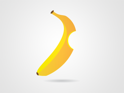 Banana art banana clipart icon vector yellow