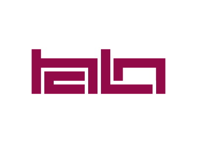 Halo halo logo simple typography vector