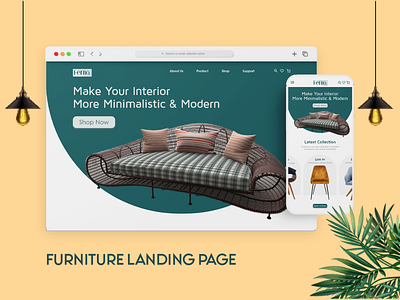 Furniture Website Landing Page UI UX Design