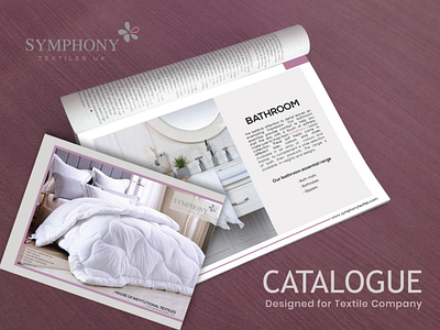 Catalogue Design For Symphony Textiles UK book branding brochure catalog design catalogue fajarchaudhary indesign magazine marketing productdesign textiles