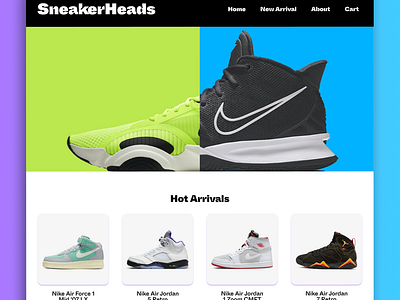 SneakerHeads - Sneaker WebPage Design
