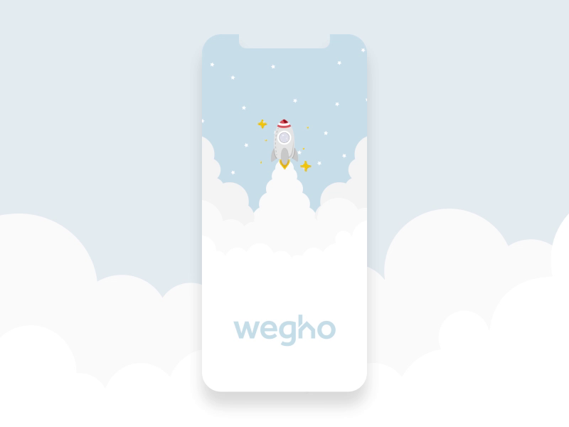 Wegho Welcome Splash Screen Animation by Henrique Rossatto on Dribbble