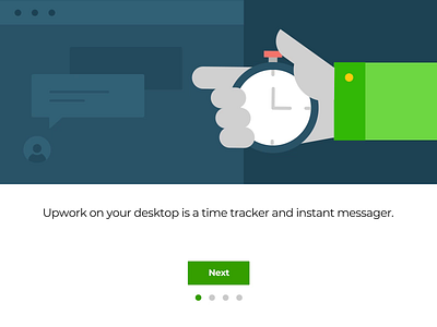 Upwork Time Tackers Onboarding - Concept Project after effects animation app desktop app gif lottie lottieweb ui ui animation upwork ux ux motion design