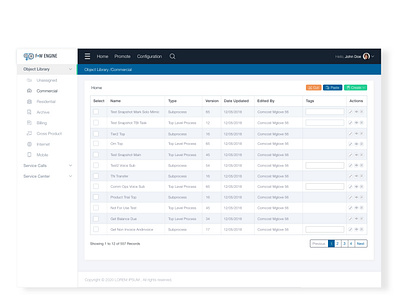 Service Dashboard dashboard app