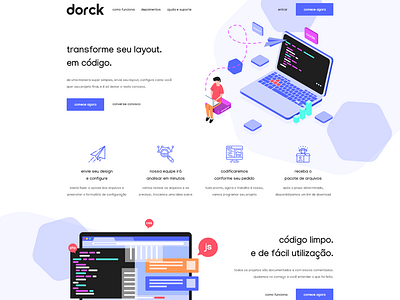 dorck coding - landing page