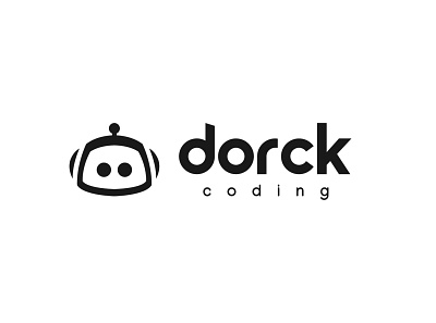 dorck coding - logo coding design flat illustration illustrator logo logo design logotype minimal