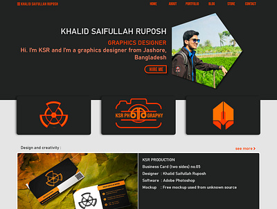 Website Design - KSR1.6 design graphic design ui