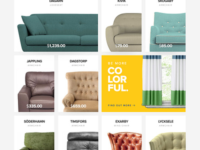 Category Page for IKEA by Ekrem Ates on Dribbble