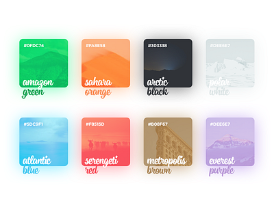 Color Palette for New Project blue color colorful concept design flat green material minimal red ui