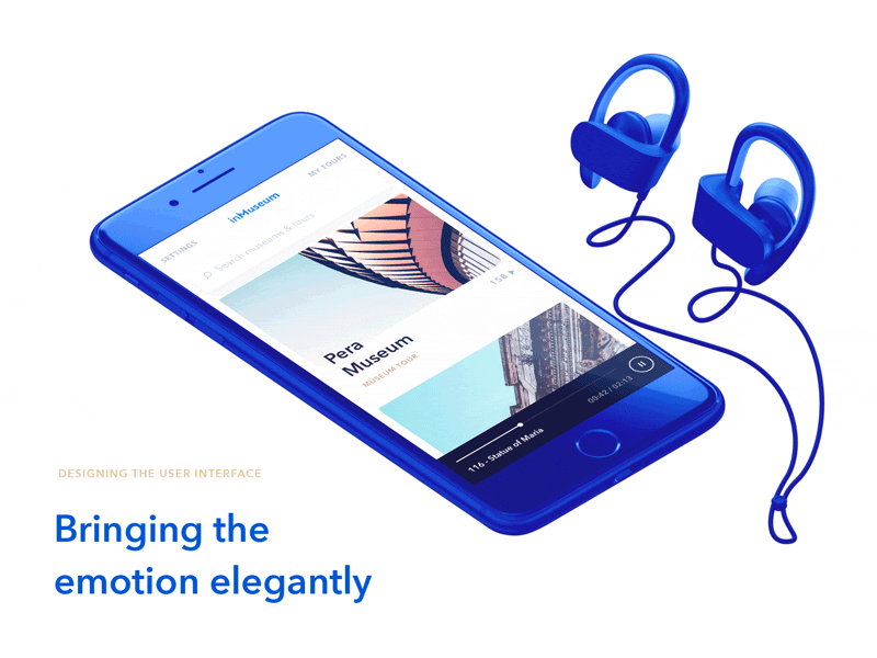 Designing the inMuseum App android app inmuseum interaction ios mobile museum redesign ui ux