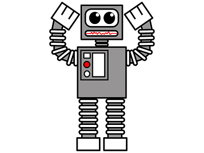 Mr. Roboto illustration robot vector