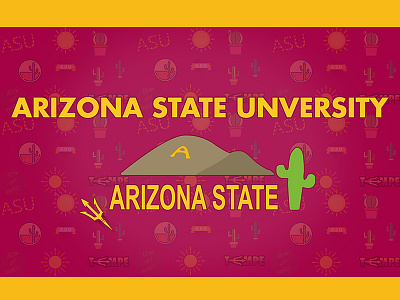 Arizona State University Background arizona background college illustration mac vector