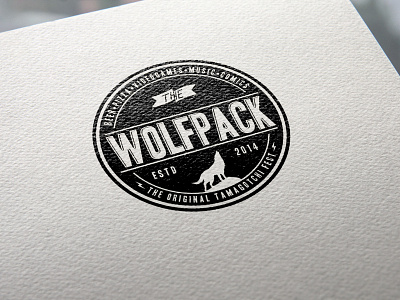 Wolfpack v2 design flat hipster illustration illustrator logo typography vector vintage