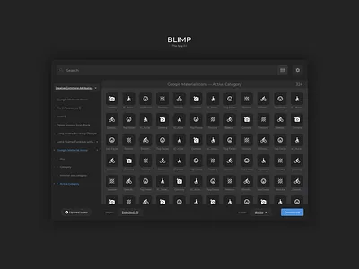 BLIMP application design ui