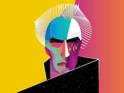 Clint Eastwood actor character clint eastwood design dribbble geometric geometry illustration illustrator portrait the bad and the ugly