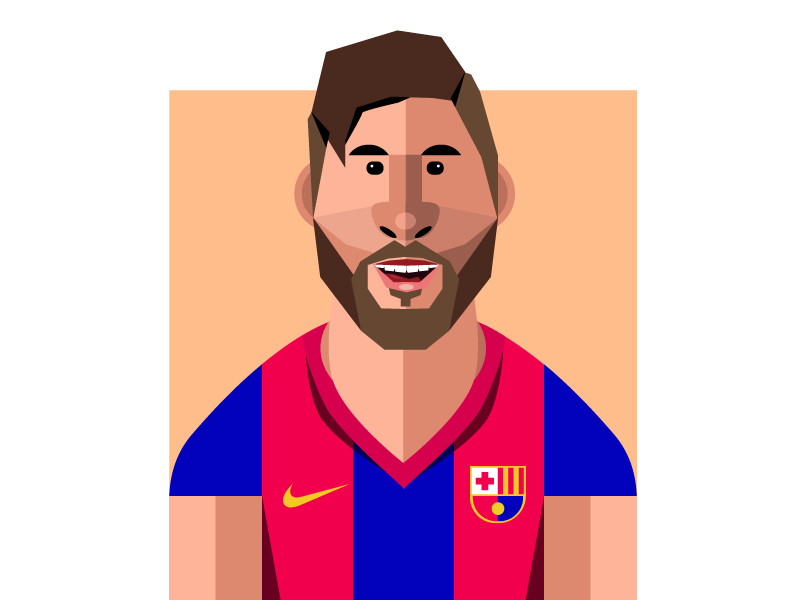 Lionel Messi barcelona barcelona fc character forsale geometric illustration illustrator laliga leo messi lionel messi messi nike spain vector
