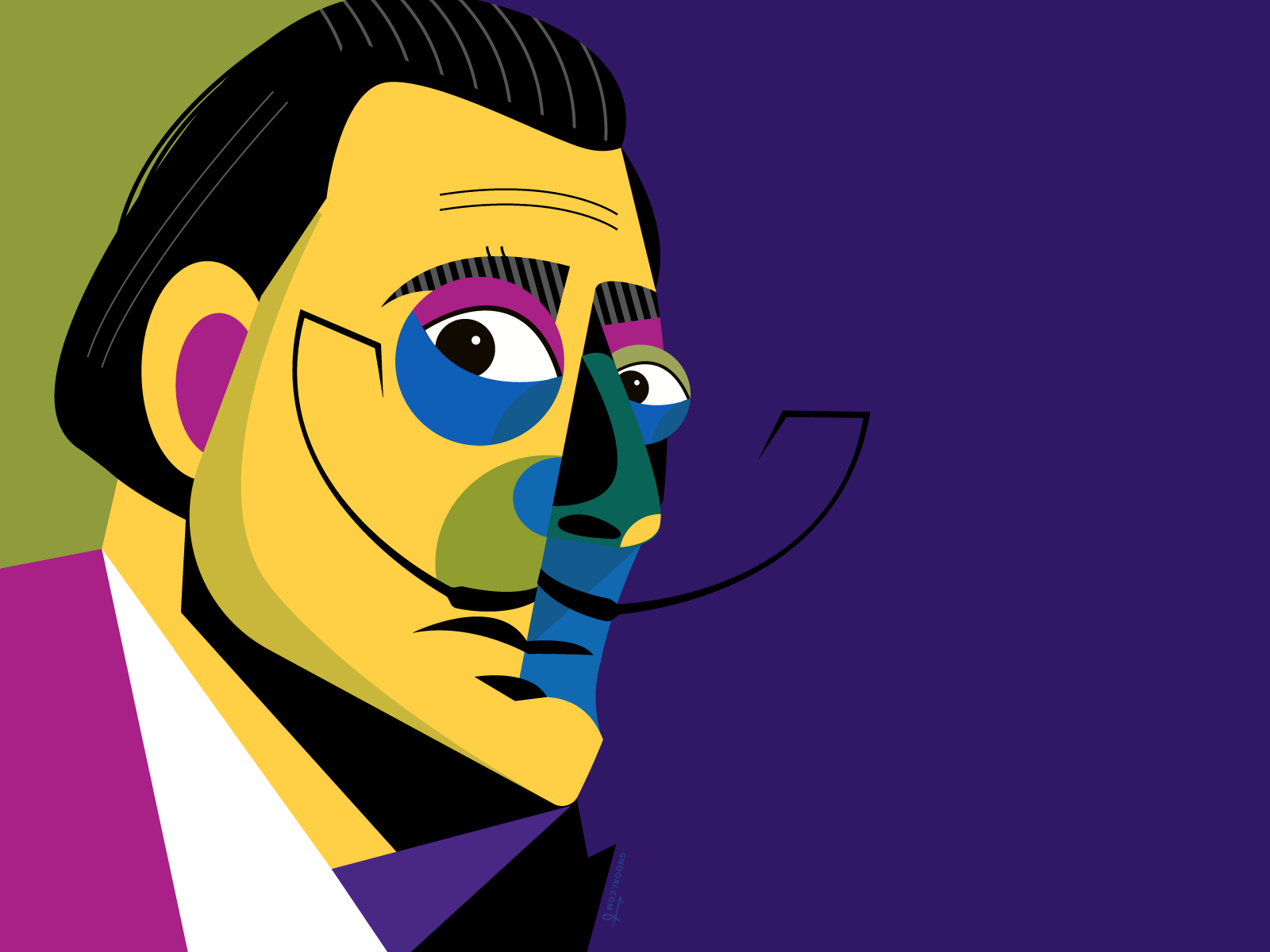 Salvador Dali by Gnoori Design on Dribbble