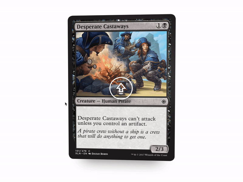 Magic the Gathering 3D Hover Effect