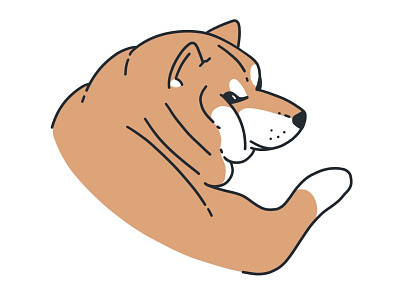big beautiful boy ✨ dog illustration ipad procreate shiba shibe
