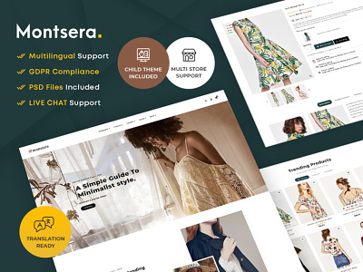 Monstera - A Modern Fashion eCommerce Store apparels design ecommerce ecommerce development fashion graphic design monstera prestashop webzeel