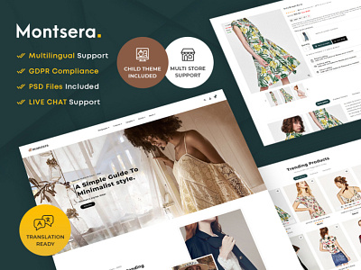 Monstera - A Modern Fashion eCommerce Store
