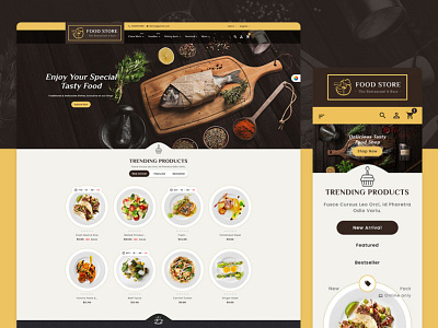 Restaurant - Food Store - eCommerce Online Store Development