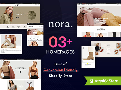 Nora Fashion - High Converting Shopify Store Development Experts apparels bootstrap design ecommerce ecommerce development elementor fashion fiverr graphic design landing page nora online store shopify shopify experts ui upwork webzeel wordpress