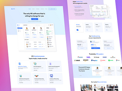 HR Automation Tools - Landing Page Design - WordPress/Elementor