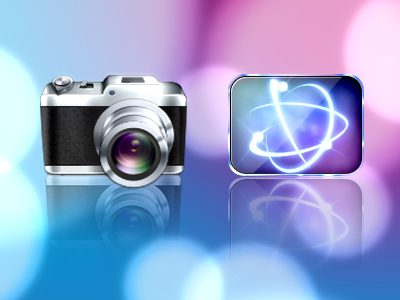 Camera and Browser Icon browser camera design icon icons