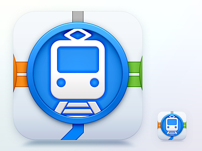 Train App Icon app flat icon ios train