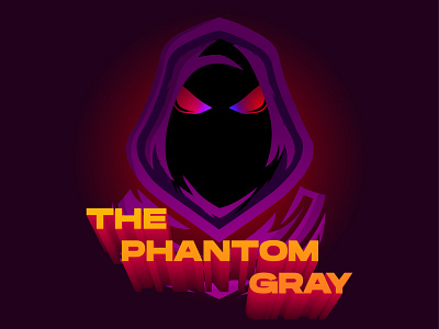 The Phantom Gray graphic design logo phantom