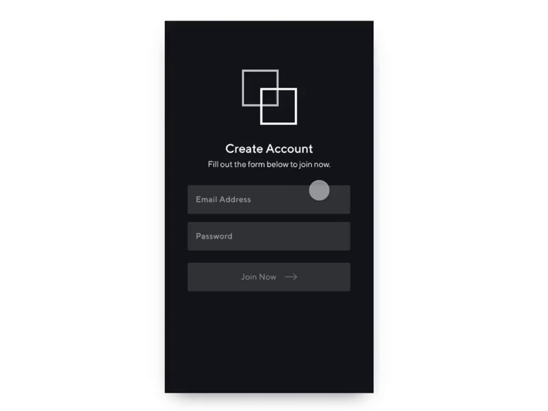 Daily UI 01 — Create Account animation app creataccount dailyui invisionstudio productdesign ui ux